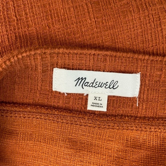 Madewell Crosshatch Cropped Tie Strap Tank Top Size XL - Picture 7 of 7